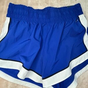 DSG Royal Blue & White Women's High-Rise Athletic Shorts